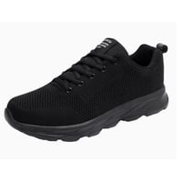Black casual running shoes for men are light, breathable and non-slip