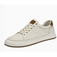 Sneakers genuine leather 2025 spring trendy shoes casual men's shoes thick-soled leather shoes men's casual shoes