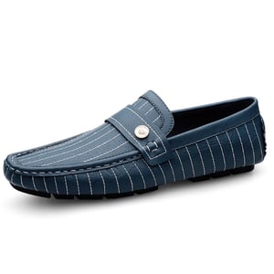 Cowhide flat slip-on shoes