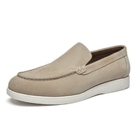 British style suede leather nubuck loafers