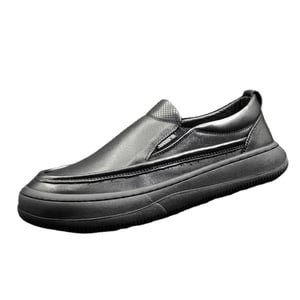 Genuine leather casual slip-on shoes
