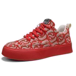 Breathable canvas trendy casual lightweight versatile men's low-top trendy shoes