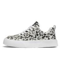 Comfortable thick-soled elevated casual printed canvas shoes
