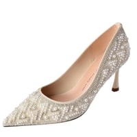 Rhinestone Pearl Xiuhe High Heels