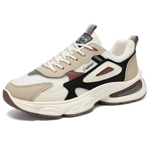Breathable sports shoes comfortable thick-soled air cushion running shoes